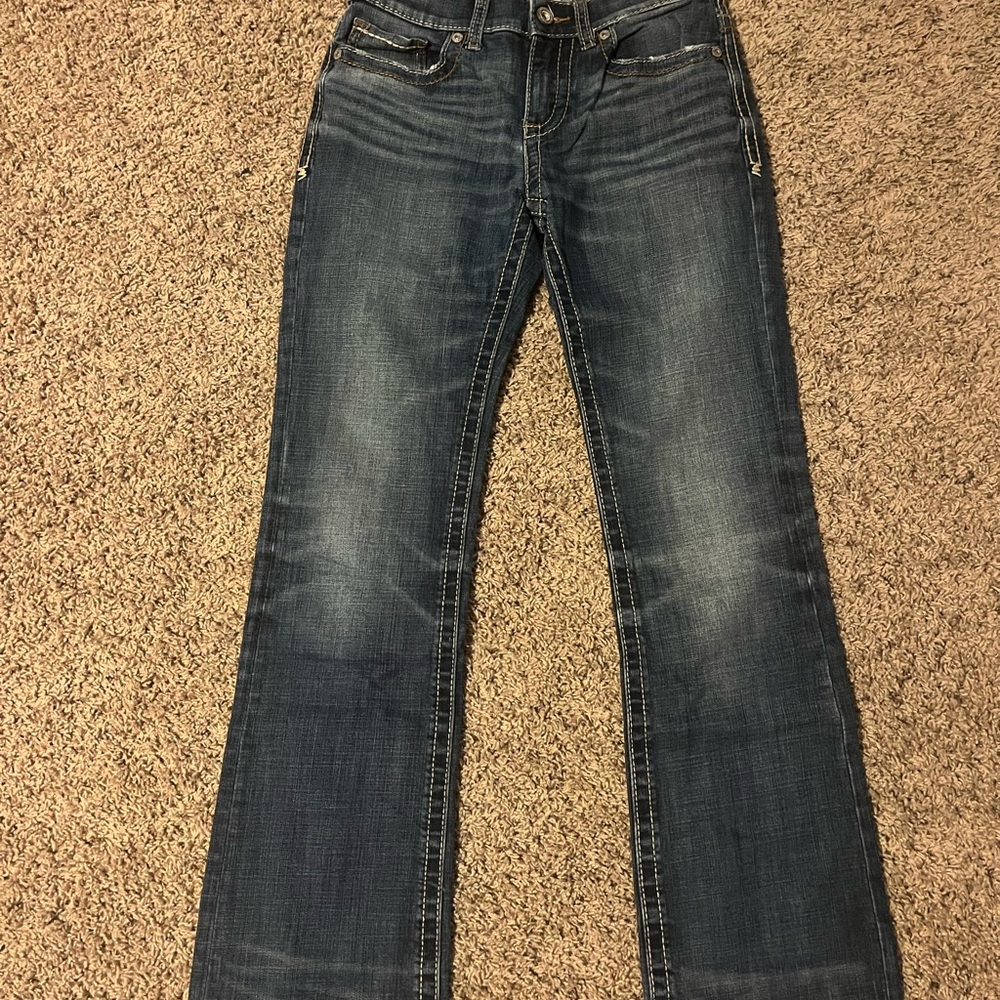 Buckle Dark Blue Bootcut Jeans